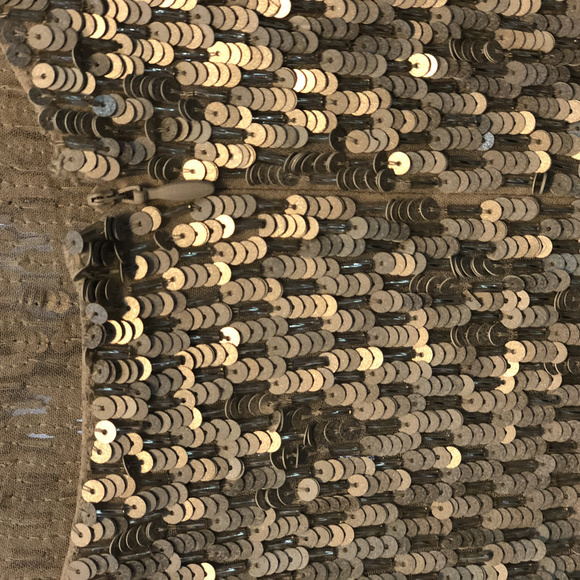 All Saints Silver Sequin Slip Dress - Picture 1 of 4